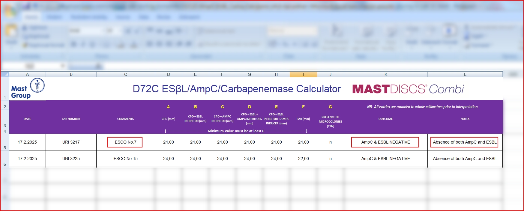 mastdiscs combi calculator